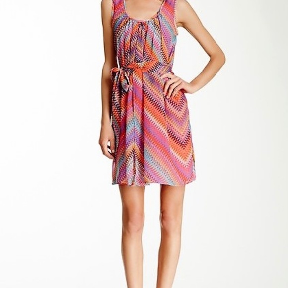 Muse Printed Scoop Neck Dress M2261M - Picture 3 of 3